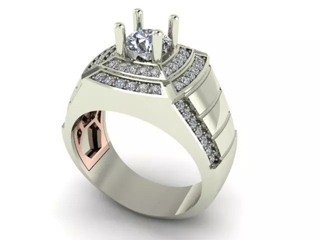 RING MEN DIAMOND 3D print model_0