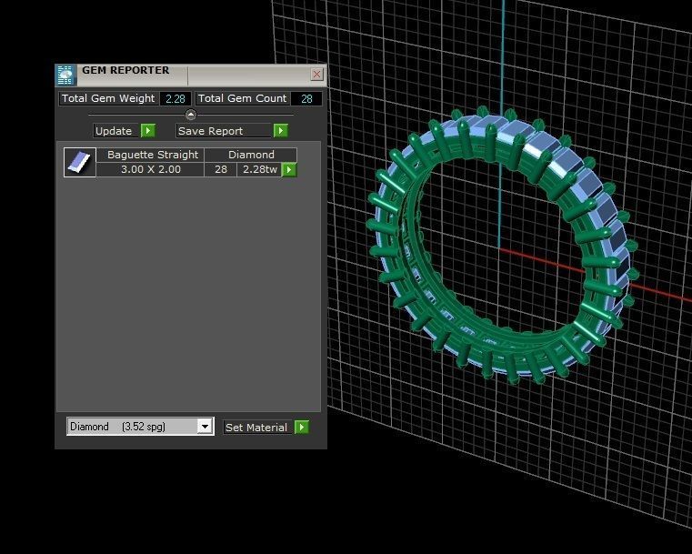 RING DIAMOND 3D print model_3
