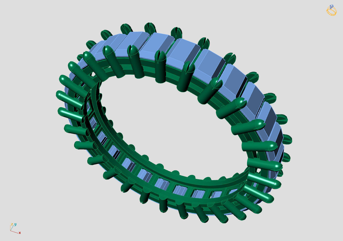 RING DIAMOND 3D print model_1