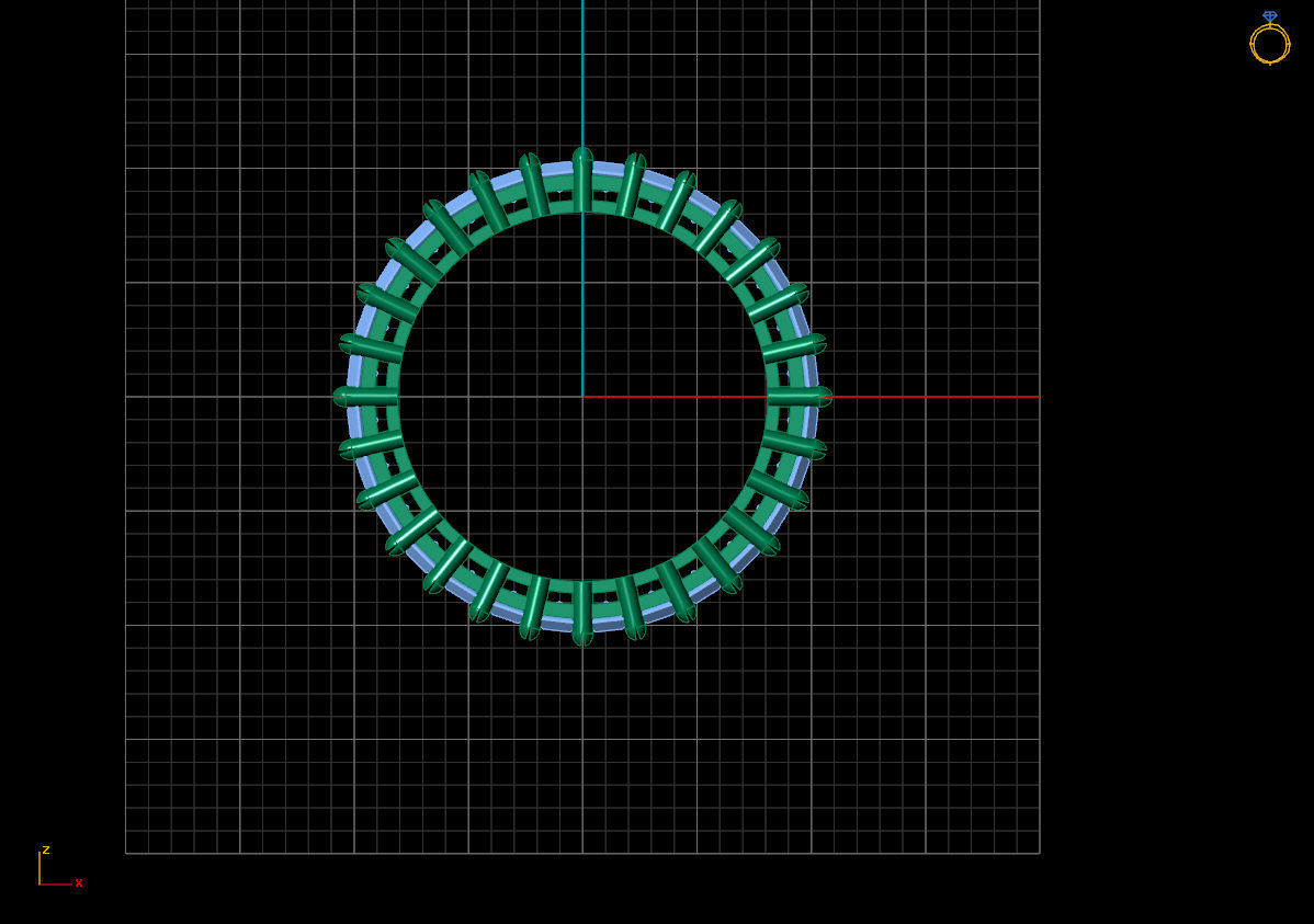 RING DIAMOND 3D print model_2