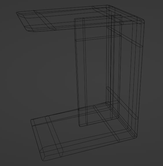 Side Table Free low-poly 3D model_4