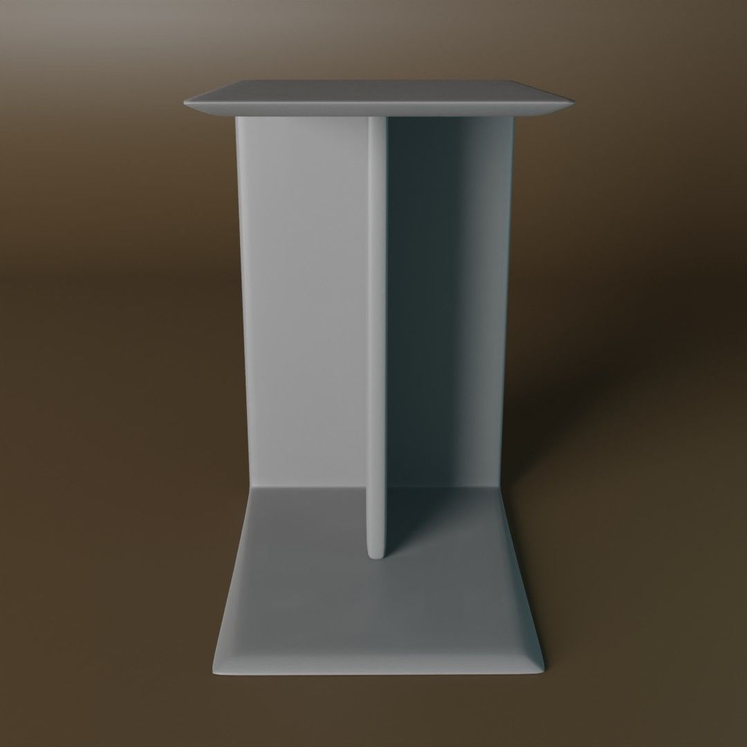 Side Table Free low-poly 3D model_1