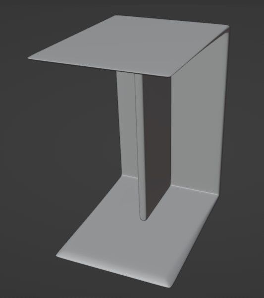 Side Table Free low-poly 3D model_3