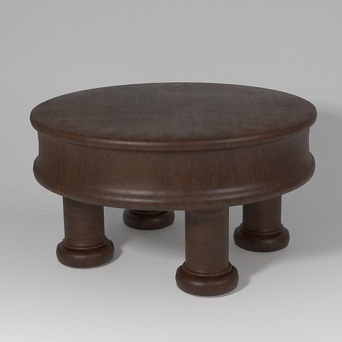 Round Table Low-poly 3D model