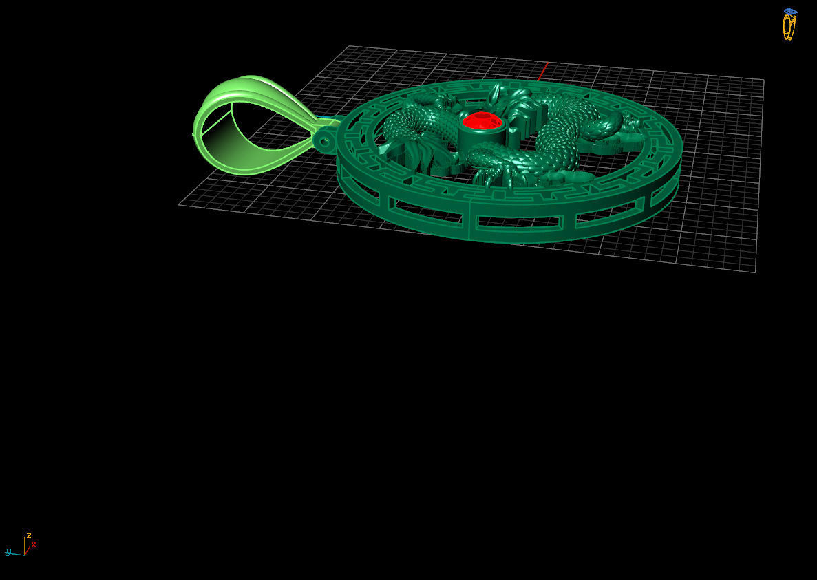 PENDENTS DRAGON 3D print model_4
