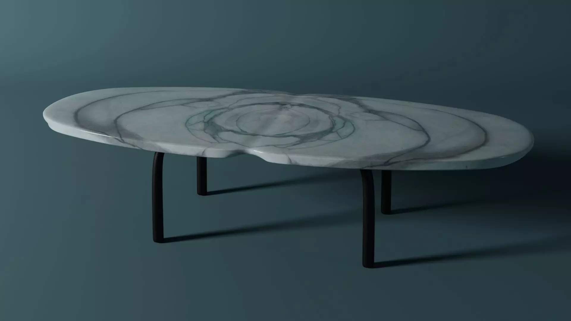 Table marble with legs Free 3D model