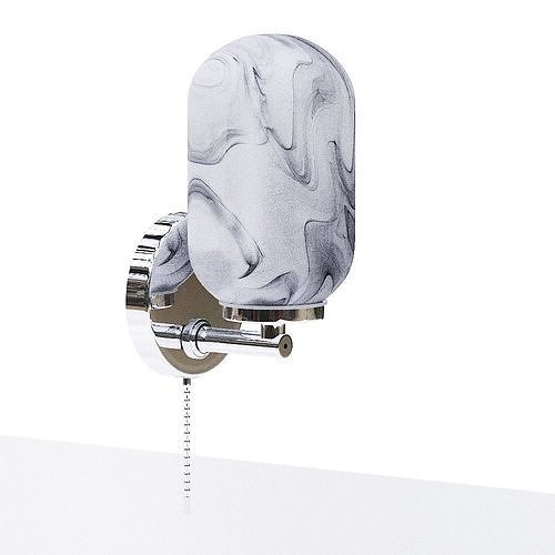 Wall lamp Low-poly 3D model