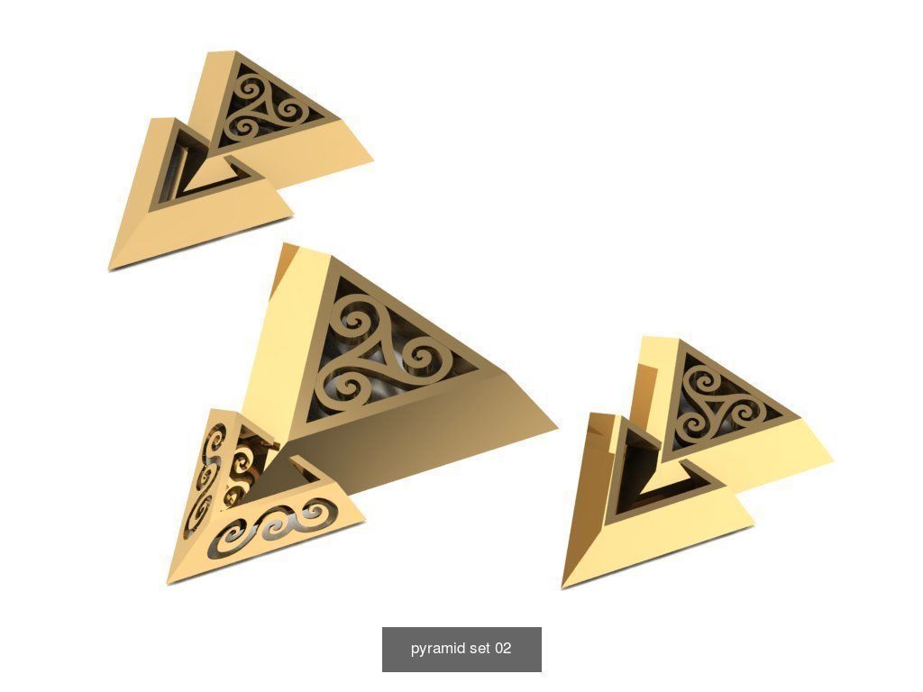 women pendants rings and earrings 3D Model Collection_4