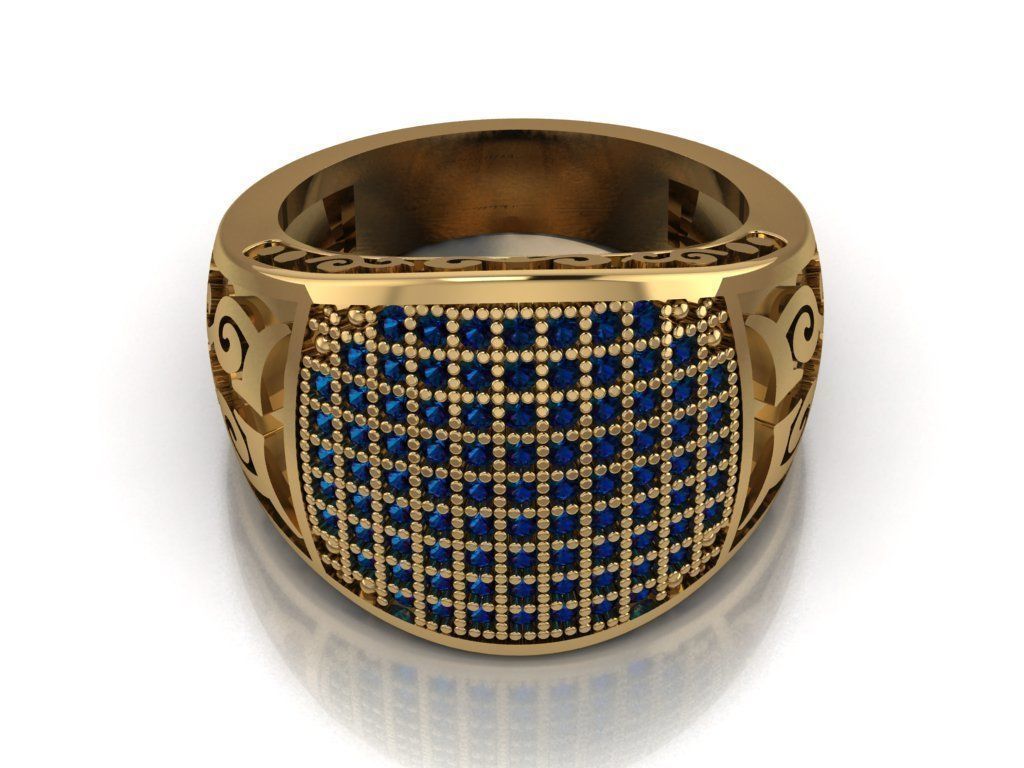 signet ring for men 3D print model_39