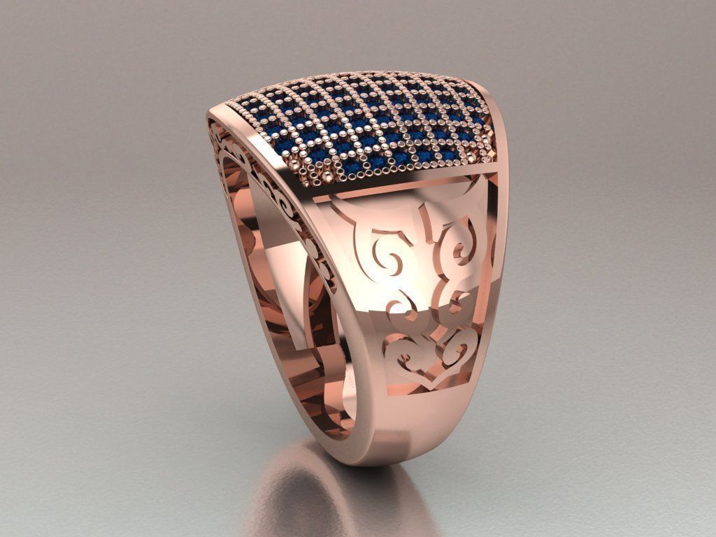 signet ring for men 3D print model_7