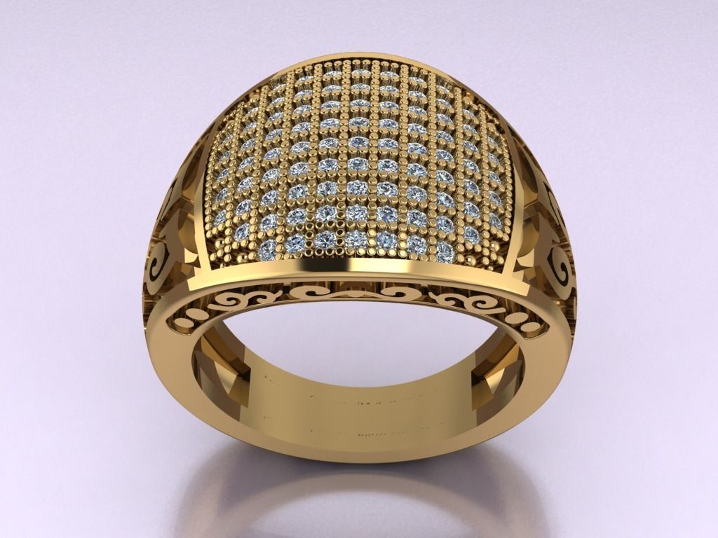 signet ring for men 3D print model_16