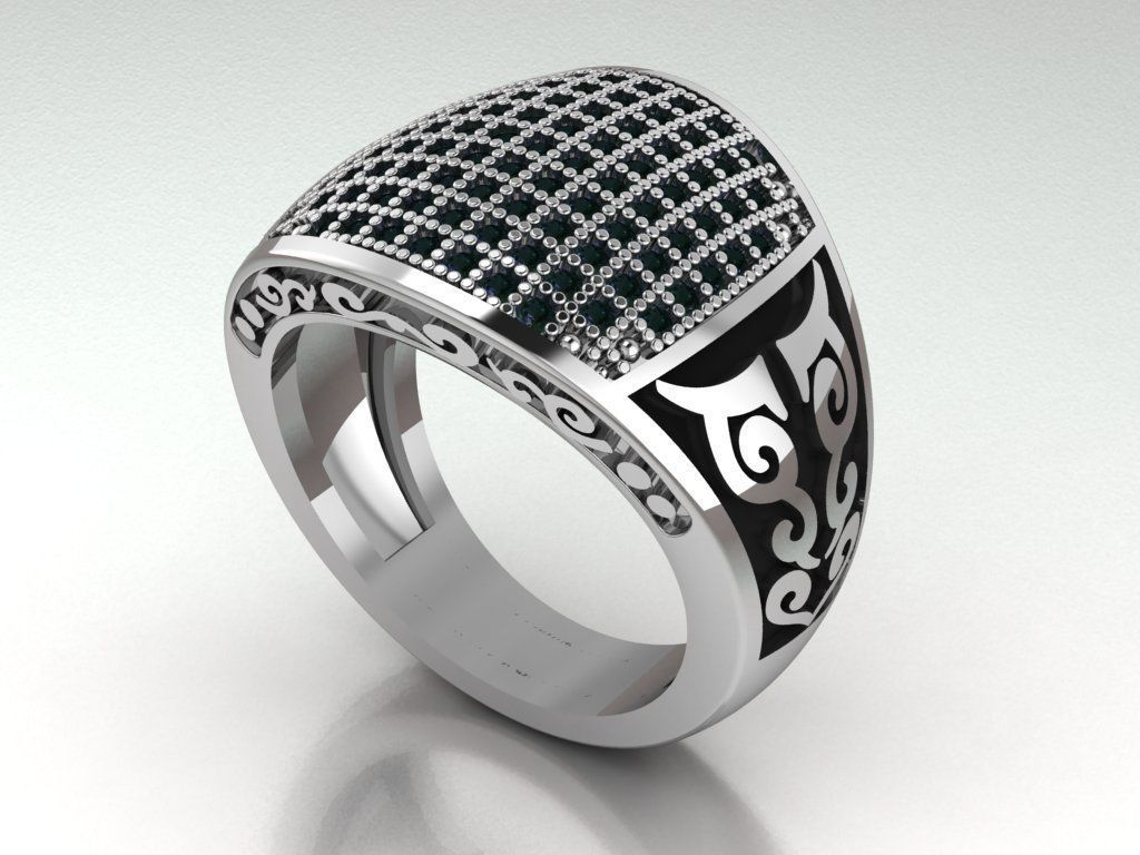 signet ring for men 3D print model_14