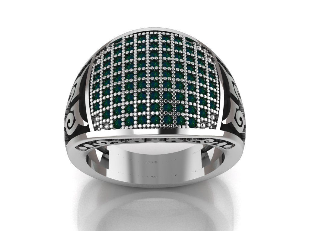 signet ring for men 3D print model_5