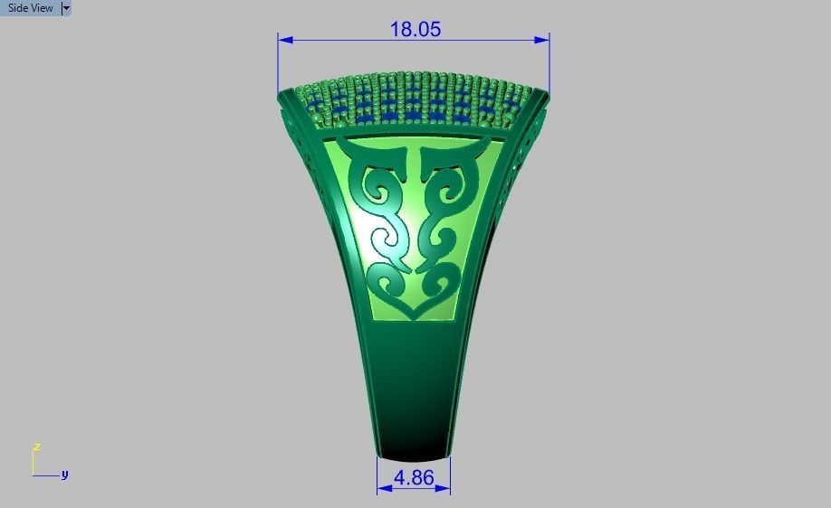 signet ring for men 3D print model_10