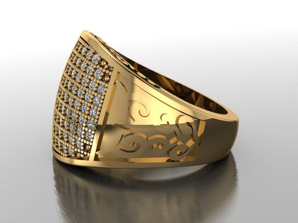 signet ring for men 3D print model_40