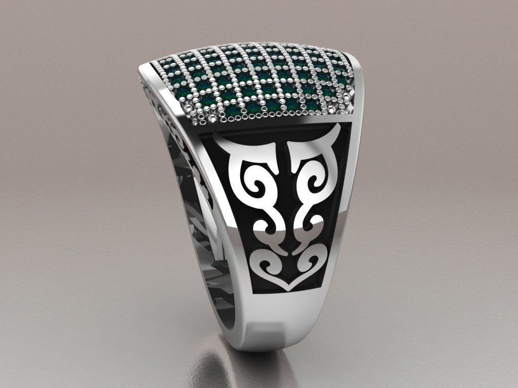 signet ring for men 3D print model_1