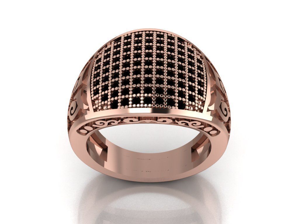 signet ring for men 3D print model_6