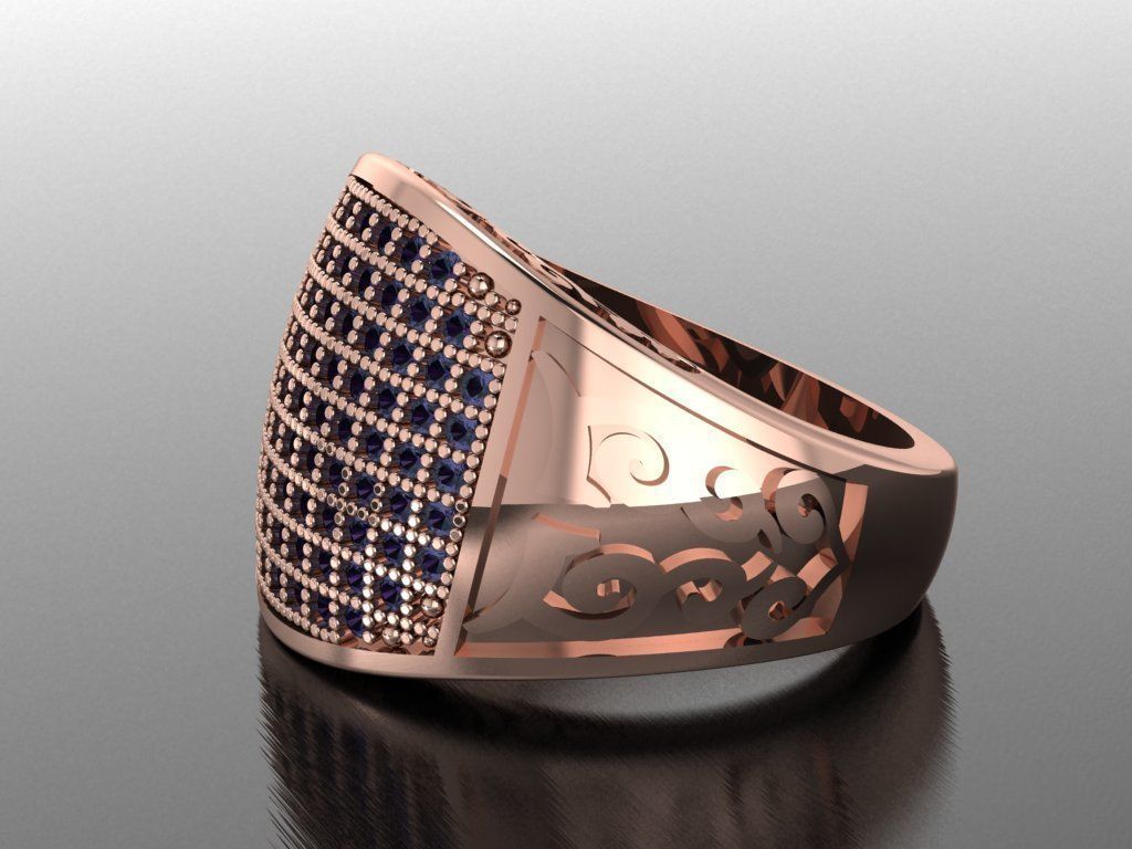 signet ring for men 3D print model_8