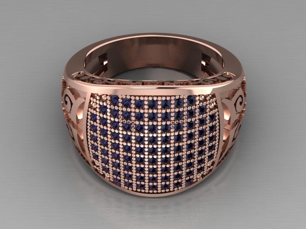 signet ring for men 3D print model_11