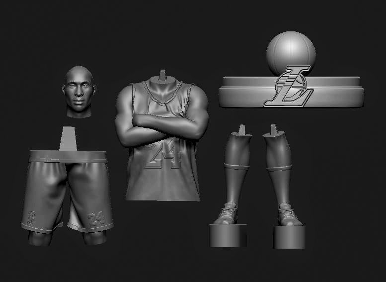 Kobe Bryant 3D Printable 3S 3D print model_2