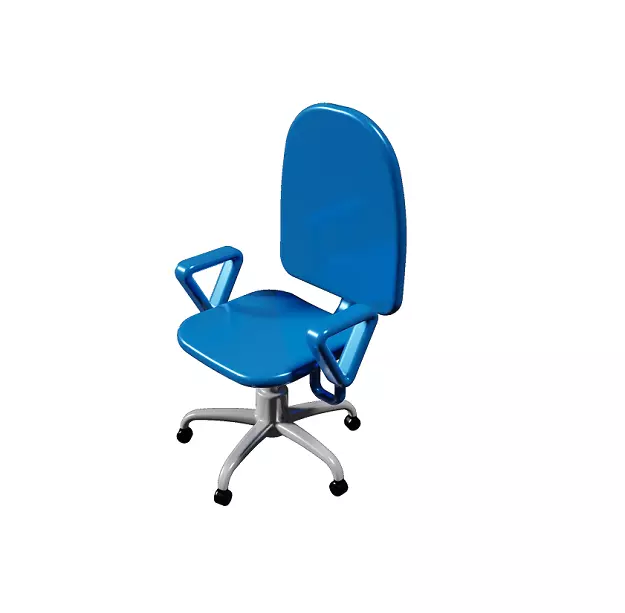 Spectacular Office Chair Low-poly 3D model_0
