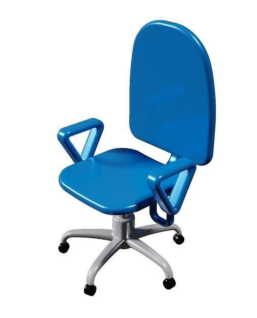 Spectacular Office Chair Low-poly 3D model_2