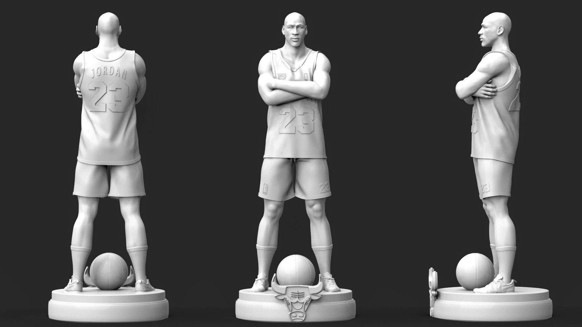 Micheal Jordan 3D Printable 6S 3D print model_1