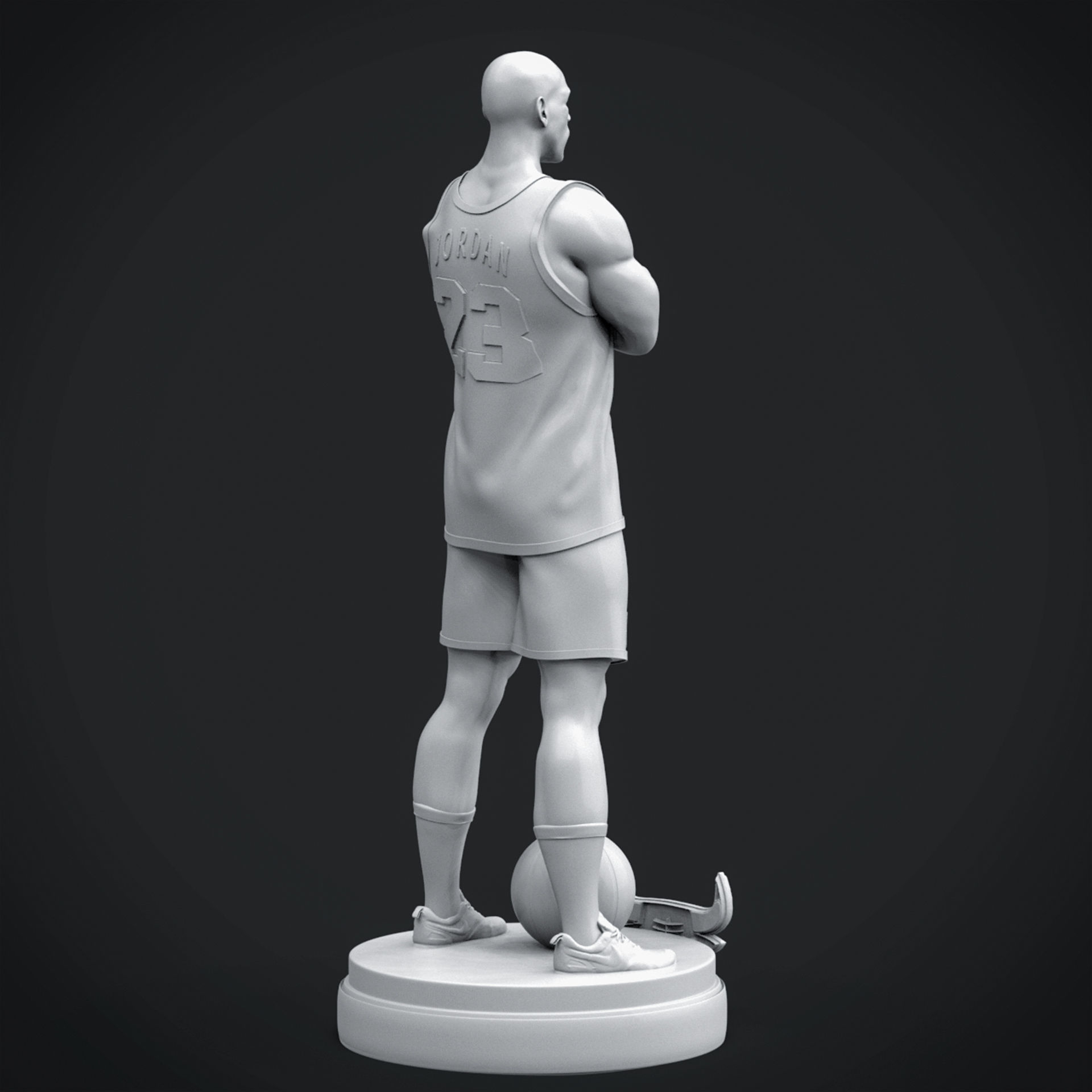 Micheal Jordan 3D Printable 6S 3D print model_9