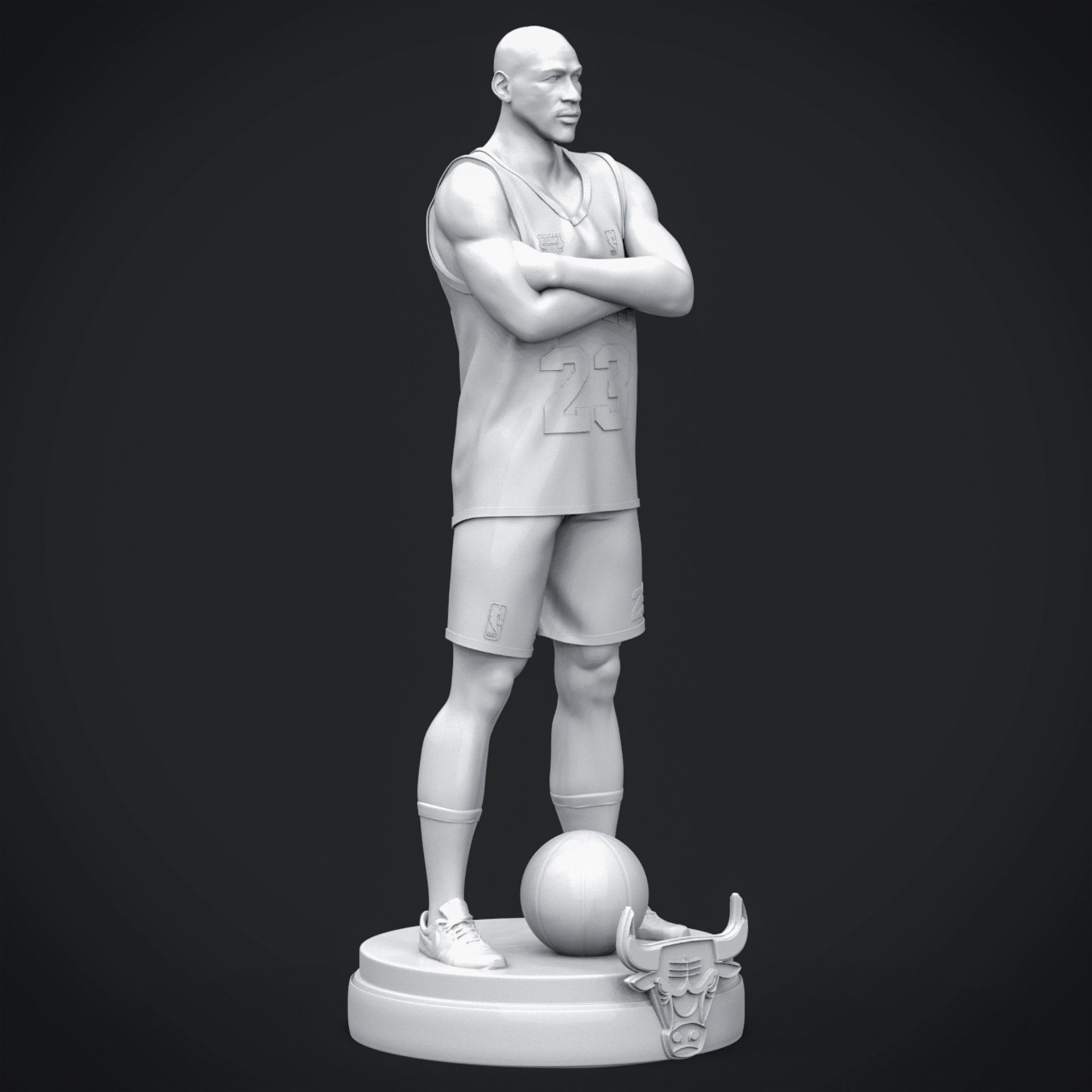 Micheal Jordan 3D Printable 6S 3D print model_4