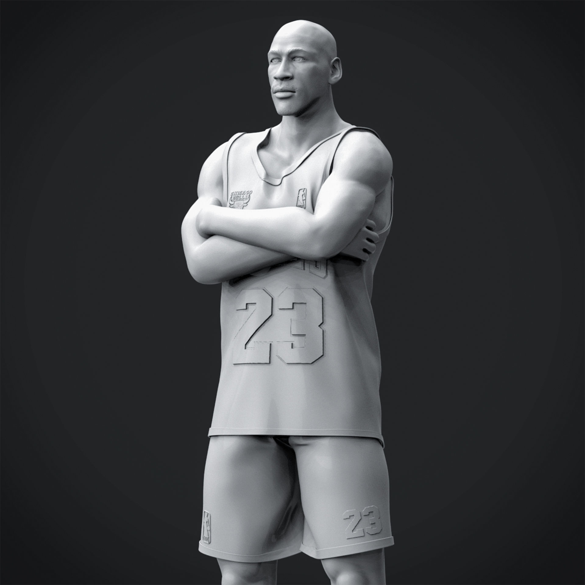 Micheal Jordan 3D Printable 6S 3D print model_11
