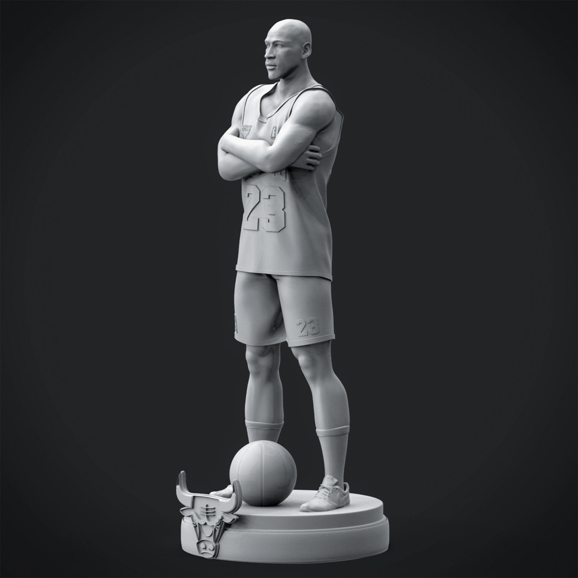 Micheal Jordan 3D Printable 6S 3D print model_6