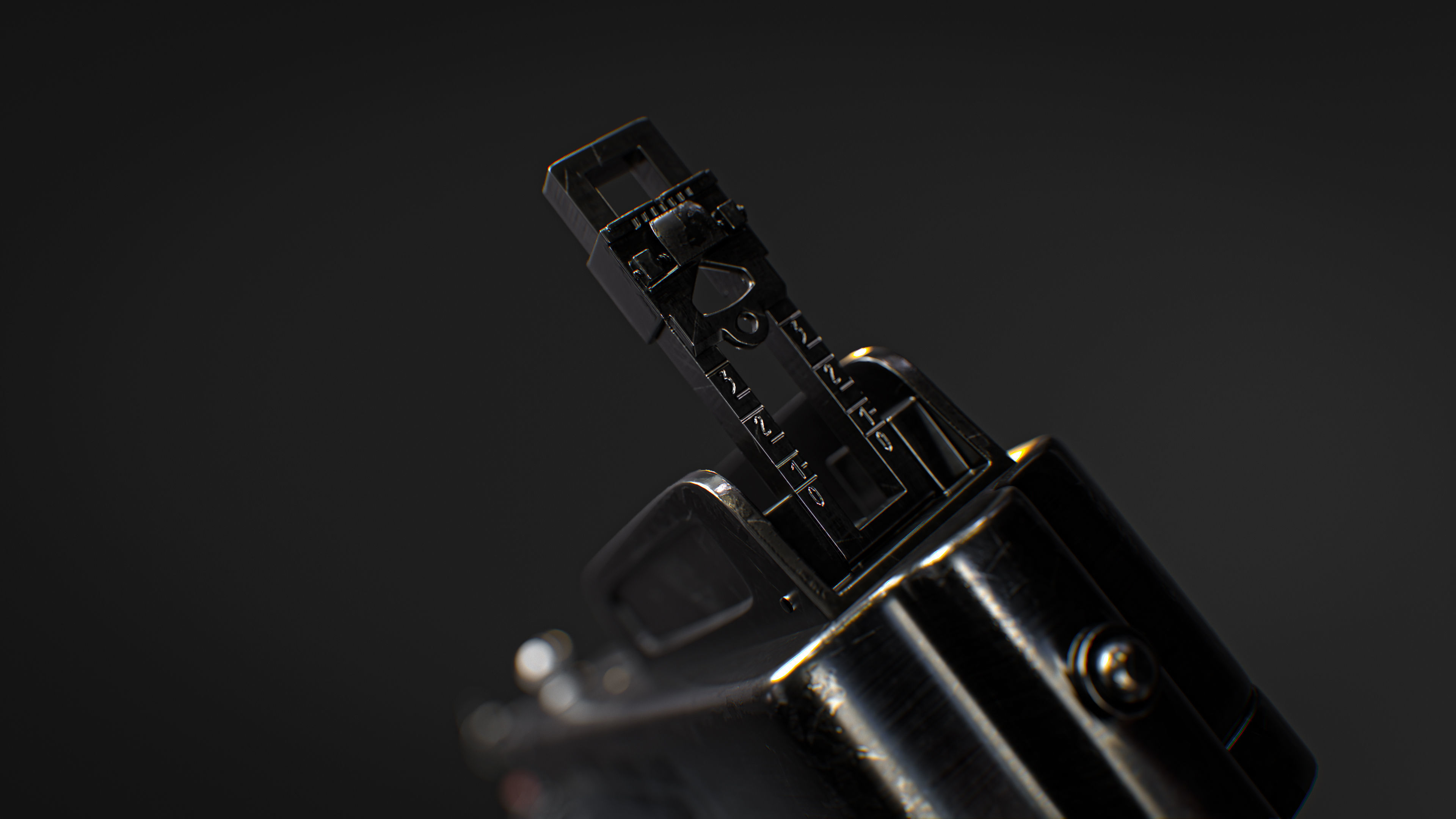 Thompson m1927 submachine gun  3D model_3