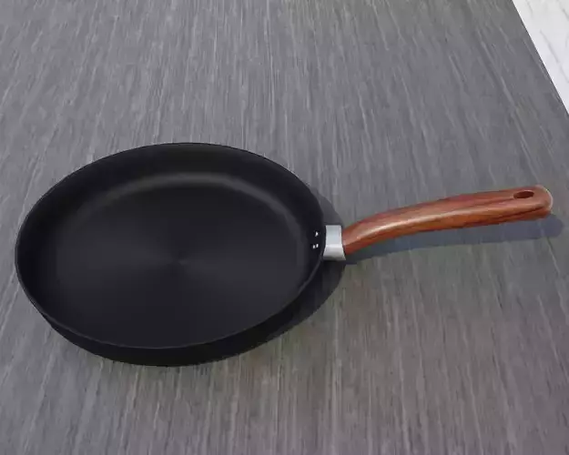 Frying Pan Low-poly 3D model