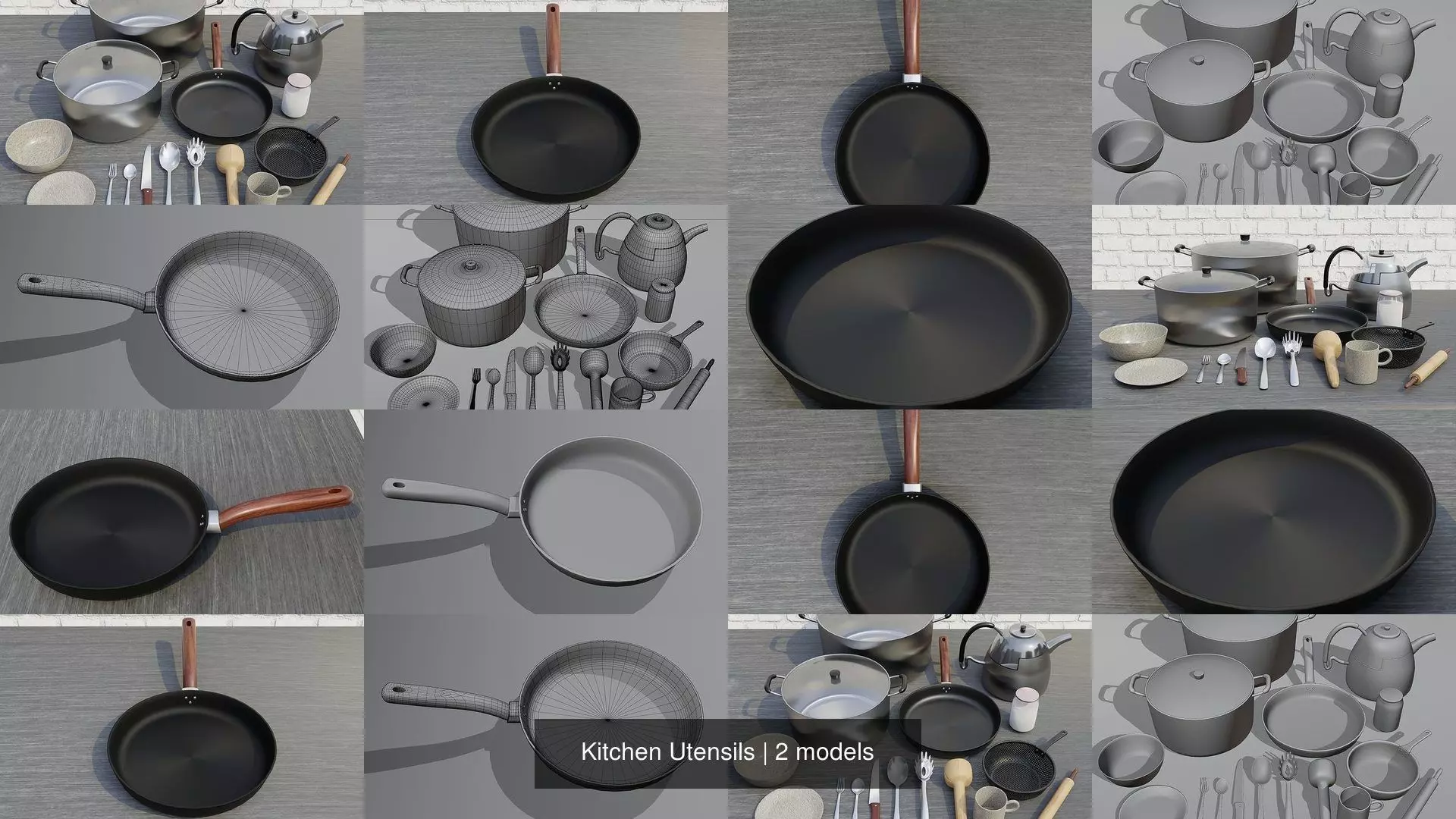 Kitchen Utensils 3D Model Collection_0