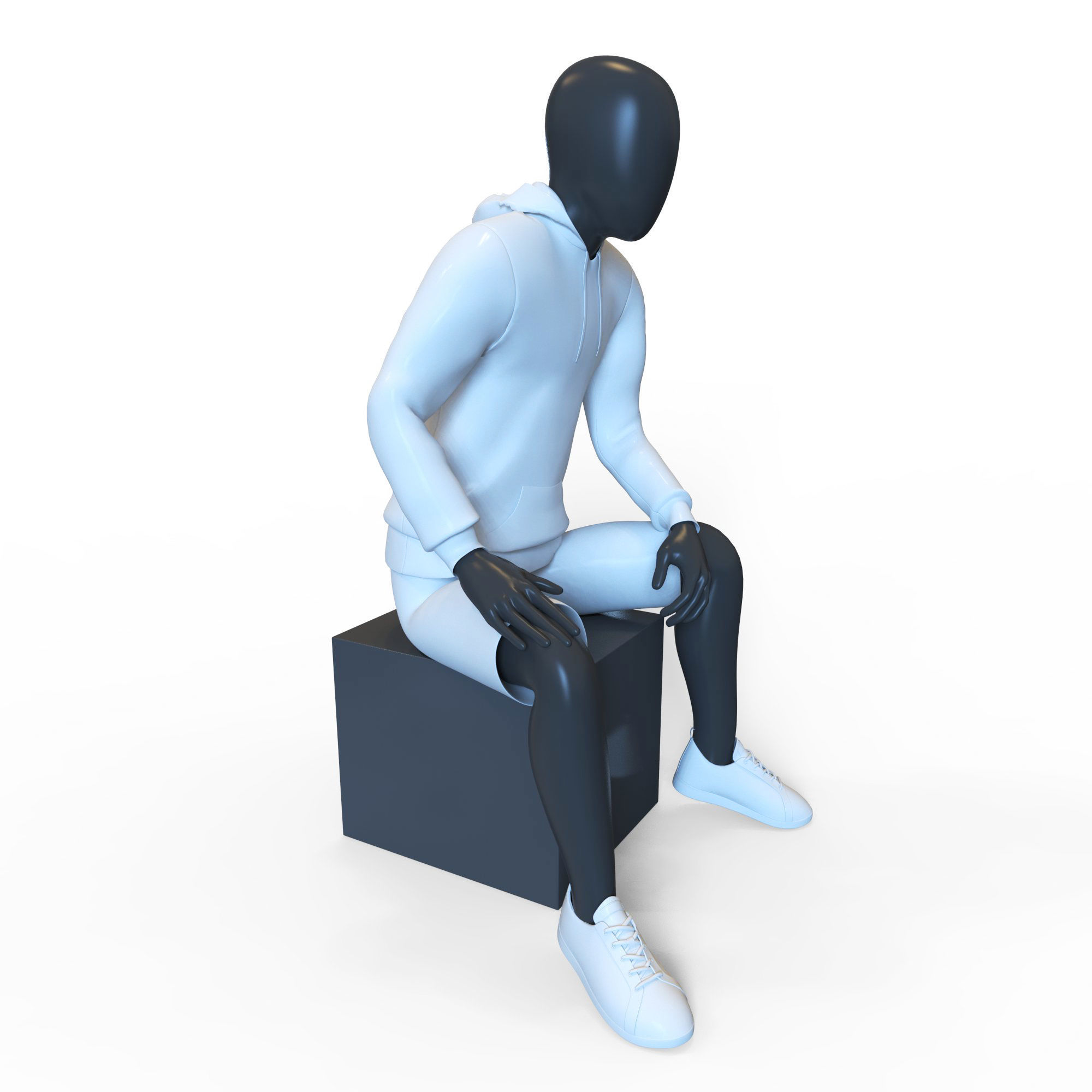 Man Mannequin  3D model_4