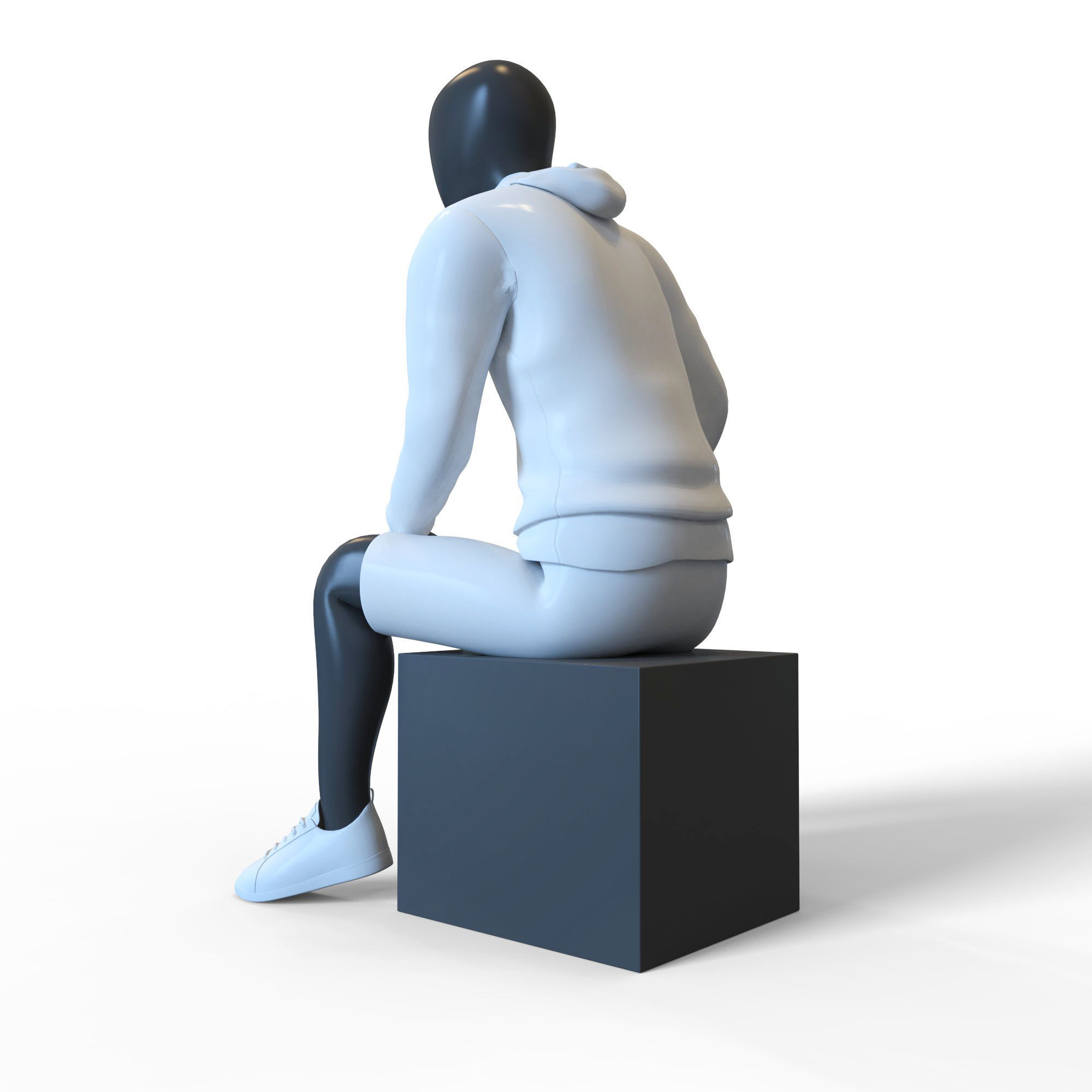 Man Mannequin  3D model_2