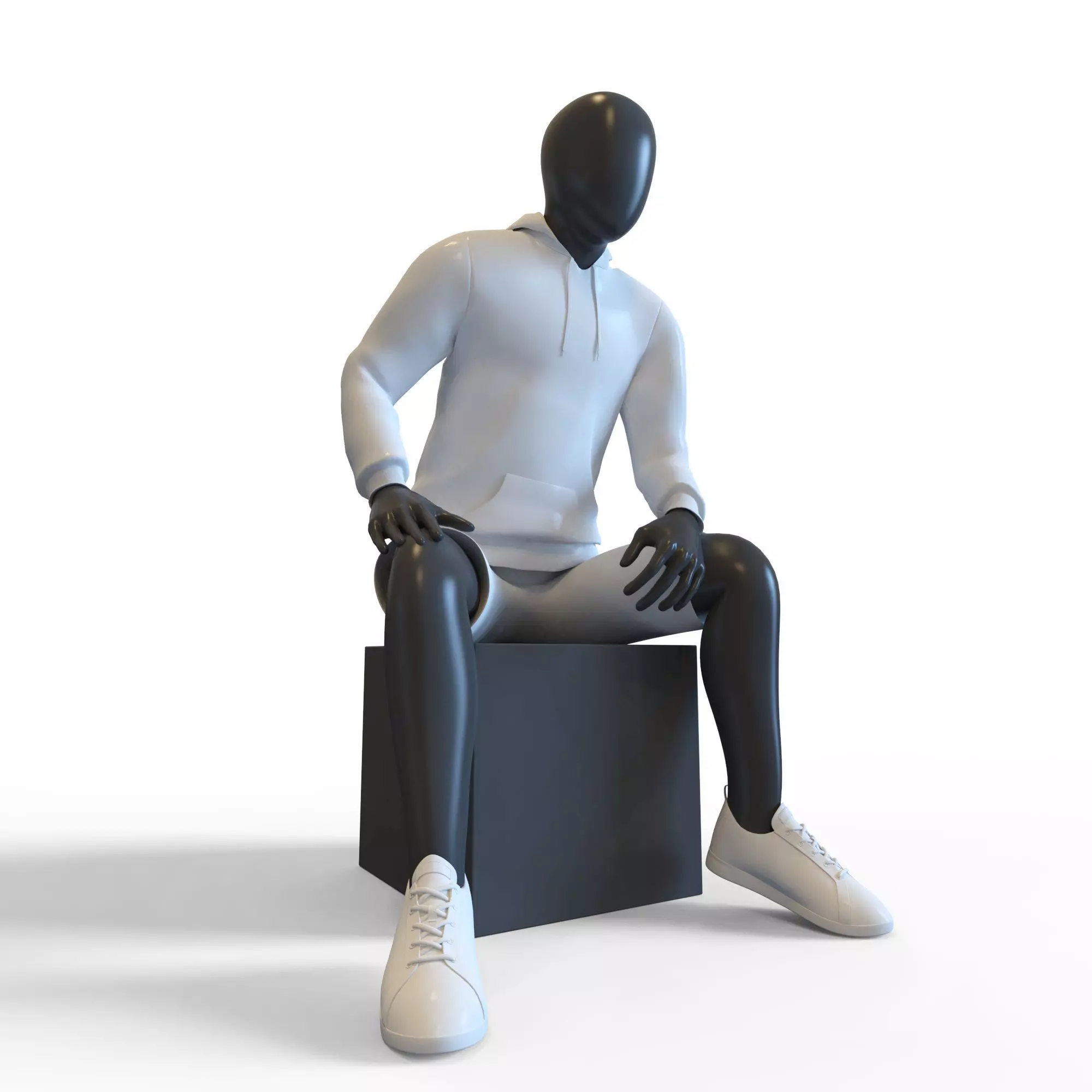 Man Mannequin  3D model_0