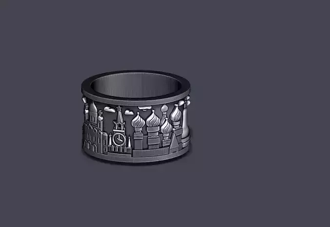 Russia ring 3D print model