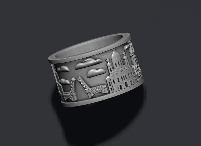 Russia ring 3D print model_4