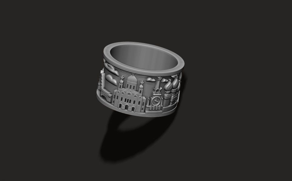 Russia ring 3D print model_5