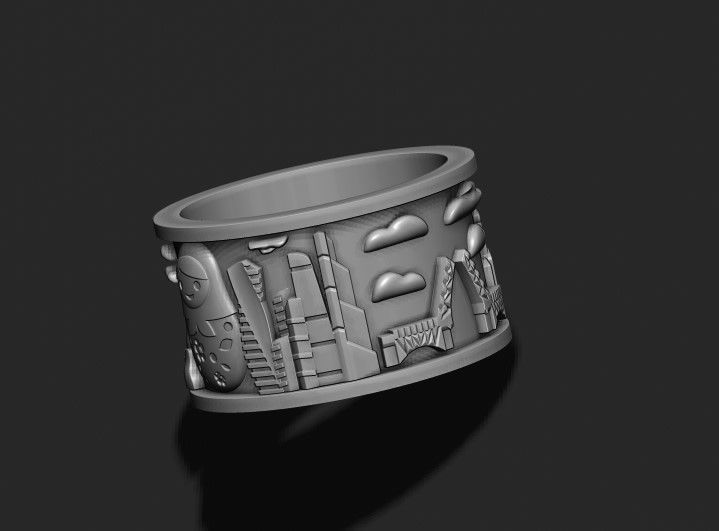 Russia ring 3D print model_3