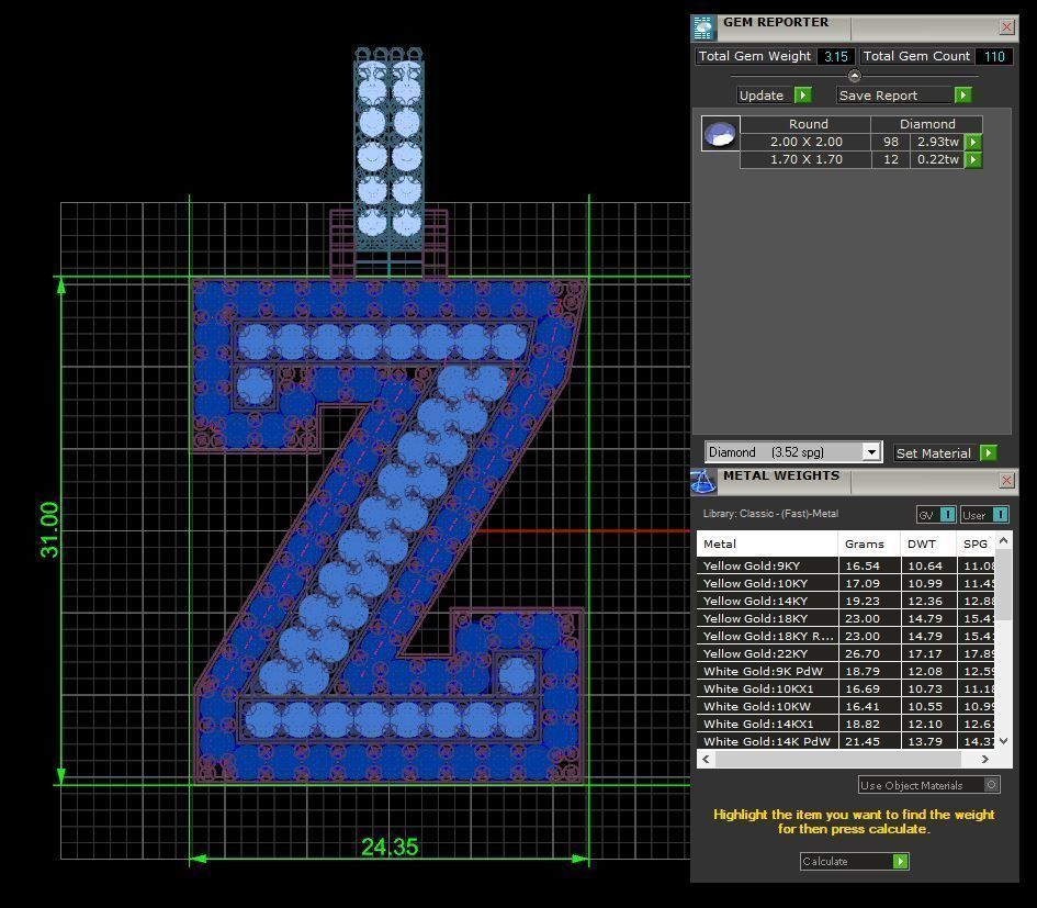 Z Custom Piece  3D print model_2