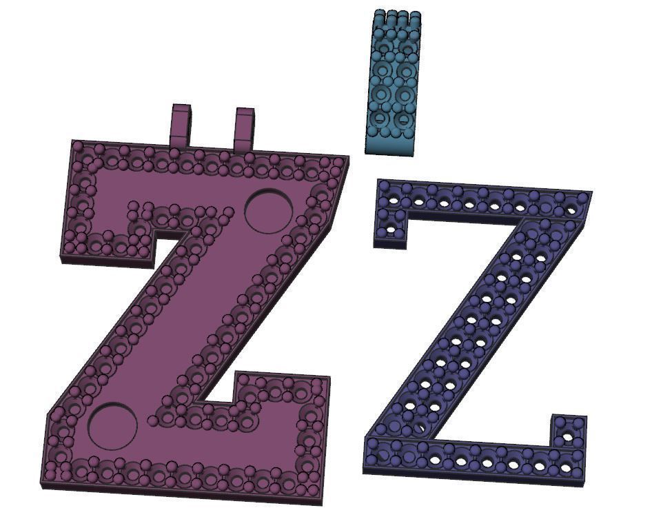 Z Custom Piece  3D print model_1