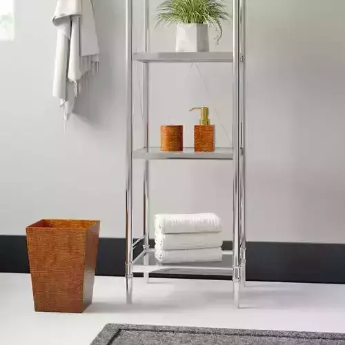 Kayleigh Genuine Leather 3 Piece Mini Bathroom Accessory Set