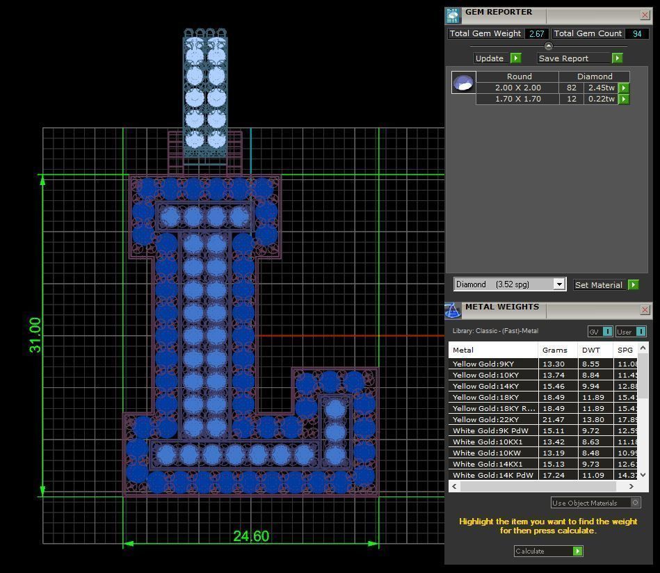 L Custom Piece 3D print model_2