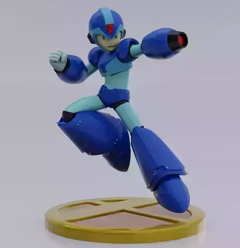 MEGA MAN X TROPHY FROM SUPER SMASH BROS 3D print model