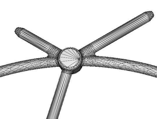 Classic Decor Wall Clock Low-poly 3D model_3