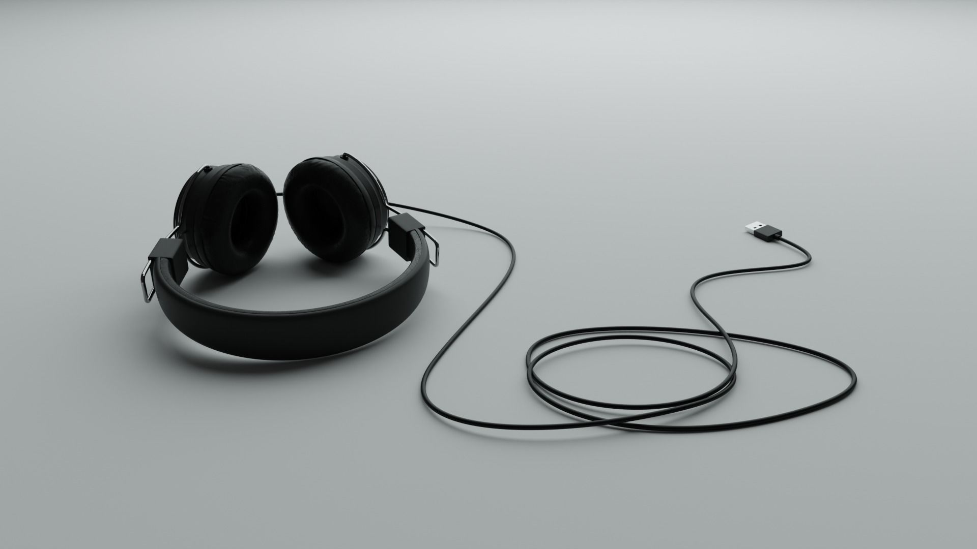 Headphones Steelseries Inspired Headset USB 3D model_3