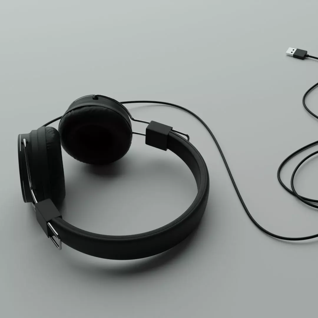 Headphones Steelseries Inspired Headset USB 3D model_0