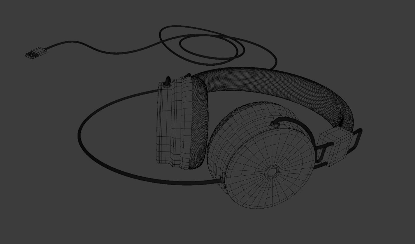 Headphones Steelseries Inspired Headset USB 3D model_6